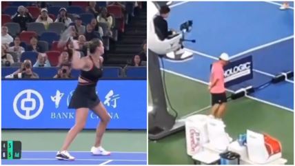 Arina Sabalenka gađala reketom skupljača loptica na turniru u Vuhanu
