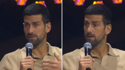 Novak Đoković na konferenciji