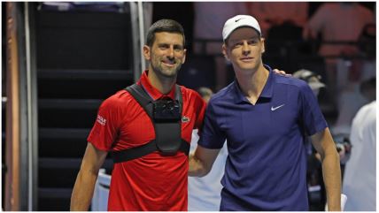 Novak Đoković i Janik Siner na egzibiciji "Šest kraljeva"