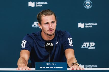 Saša Zverev na konferenciji za medije.