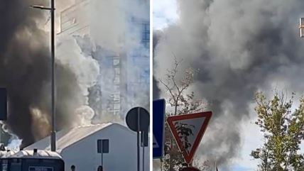 Požar u kampu ispred Skupštine.jpg