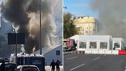 Požar u kampu ispred Skupštine.jpg
