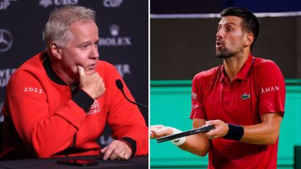 Patrik Mekinro i Novak Đoković