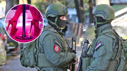 Striptiz, Žandarmerija, striptiz bar, policija