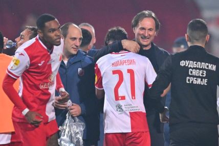 Miroslav Tanjga i Milan Kolarević na meču Vojvodine i Crvene zvezde