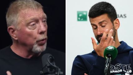 Boris Beker i Novak Đoković