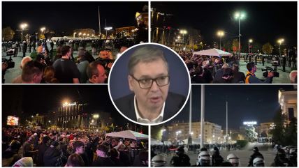 Aleksandar Vučić, Skupština Srbije, Narodna skupština, protesti