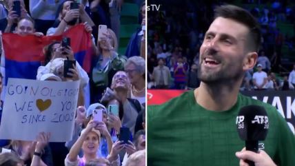 Novak Đoković i publika u Grčkoj