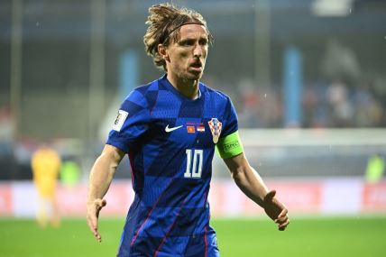 Luka Modrić u dresu reprezentacije Hrvatske