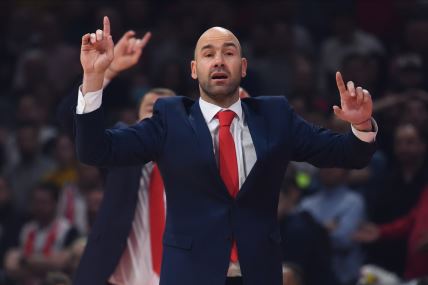 Vasilis Spanulis na meču Monaka i Crvene zvezde