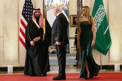 Melanija Tramp, Donald Tramp i Mohamed bin Salman