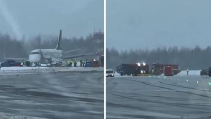 Avion skliznuo sa piste tokom sletanja