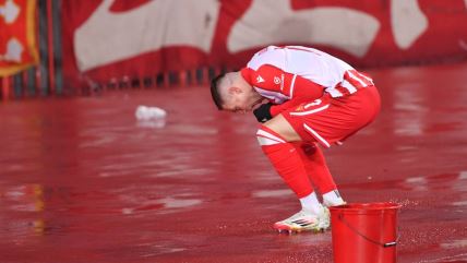 Bruno Duarte slavi gol na Zvezda FSCB