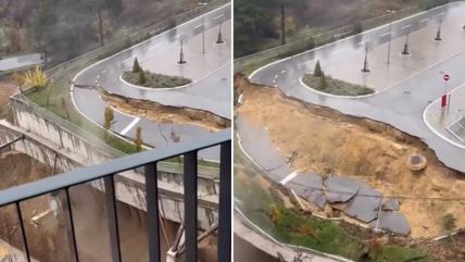 Obrušavanje potpornih zidova na gradilištu "Centra izvrsnosti" u Kragujevcu