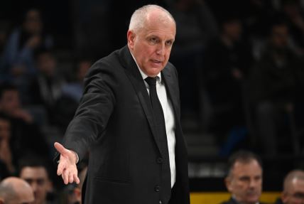 Željko Obradović na meču Partizana i Studentskog centra