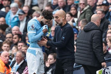 Joško Gvardiol sa Pepom Gvardiolom