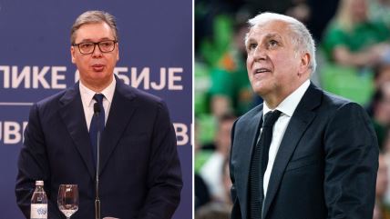Aleksandar Vučić i Željko Obradović.