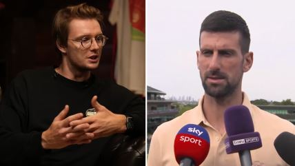 Kolaž na kome su Aleksander Bublik i Novak Đoković.