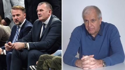 Ostoja Mijailović i Zoran Savić sa Željkom Obradovićem