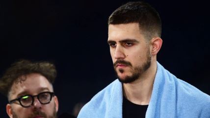 Vanja Marinković daje izjavu na treningu Partizana