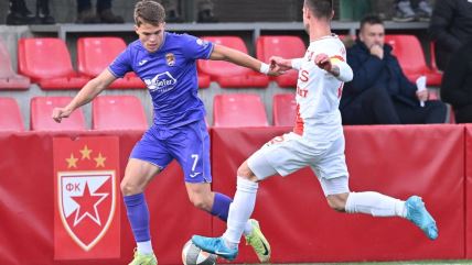 Veljko Vukojević fudbaler Grafičara na utakmici protiv Radničkog