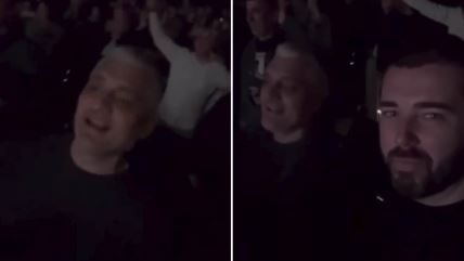 Čeda Jovanović sa prijateljem uživa na koncertu Indexi i prijatelji.jpg