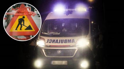 Radovi na putu, rekonstrukcija ulice, Hitna pomoć, građevina