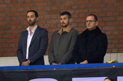 Predrag Mijatović i Danko Lazović na utakmici Partizan Vojvodina