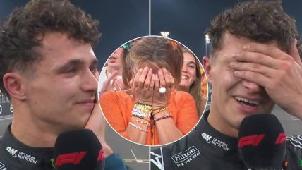 Lando Noris i majka plaču posle osvajanja titule