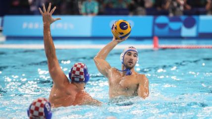 Strahinja Rašović na utakmici Srbija Hrvatska