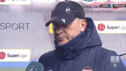 Vladan Milojević daje izjavu posle Zvezda Vojvodina