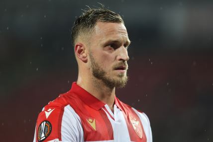 Napadač Crvene zvezde Marko Arnautović.