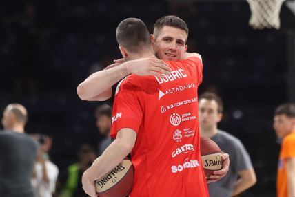 Ognjen Dobrić i Vanja Marinković na derbiju Partizana i Zvezde