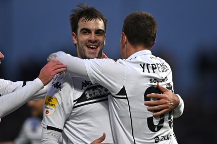 Jovan Milošević u zagrljaju s Ugrešićem.