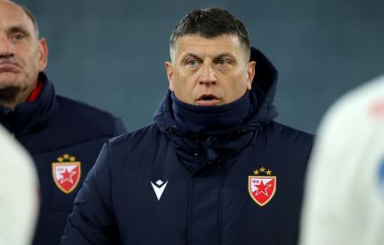 Vladan Milojević na treningu pred Šturm Zvezda