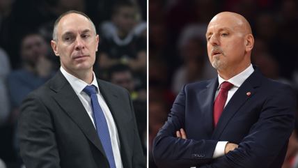 Mirko Ocokoljić sa leve strane i sa desne Saša Obradović.