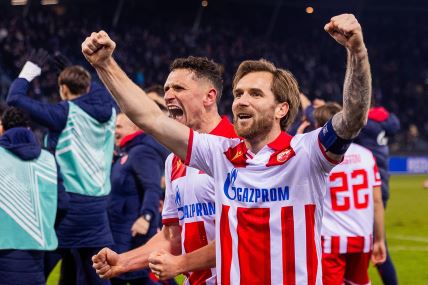 Aleksandar Katai slavi pobedu Zvezde protiv Šturma.