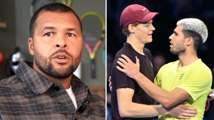 Sa leve strane Conga, sa desne Alkaraz i Siner.