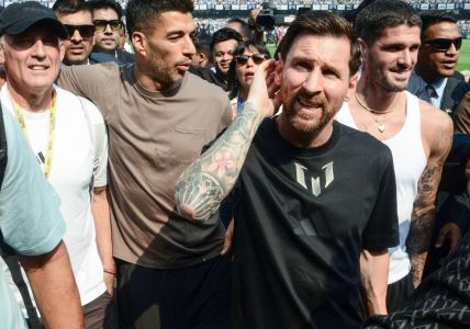 Lionel Mesi na turneji u Indiji.