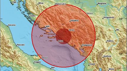 Zemljotres u Hrvatskoj, Zemljotres u Jadranskom moru