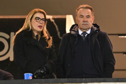 Rasim Ljajić i Milka Forcan u loži stadiona Partizana