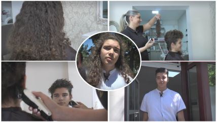 Lazar se nakon 13 godina prvi put ošišao i svu kosu donirao.jpg