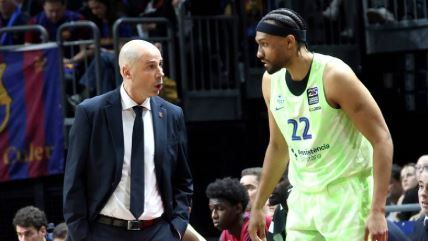 Đoan Penjaroja i Džabari Parker na utakmici Barselone