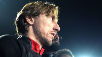 Luka Modrić na utakmici Milana