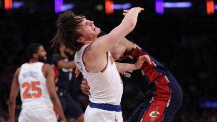 Tajler Kolek na utakmici Njujork Klivlend