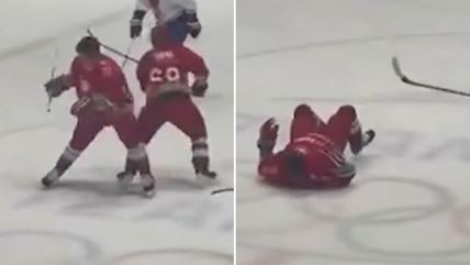 Lukašenko oboren tokom igranja hokeja