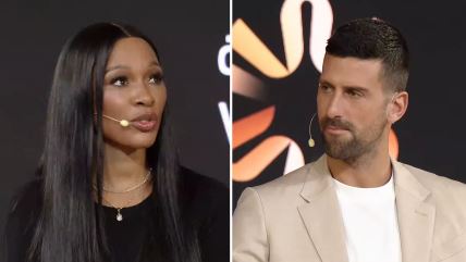 Novak Đoković i Keri Čempion u Dubaiju.