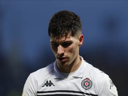 Fudbaler Partizana Milan Vukotić, crnogorski reprezentativac.