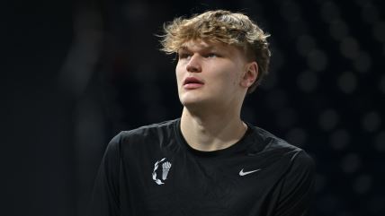 Mika Murinen na zagrevanju