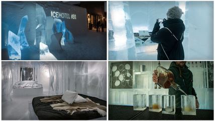 Sobe u Ledenom hotelu u Švedskoj